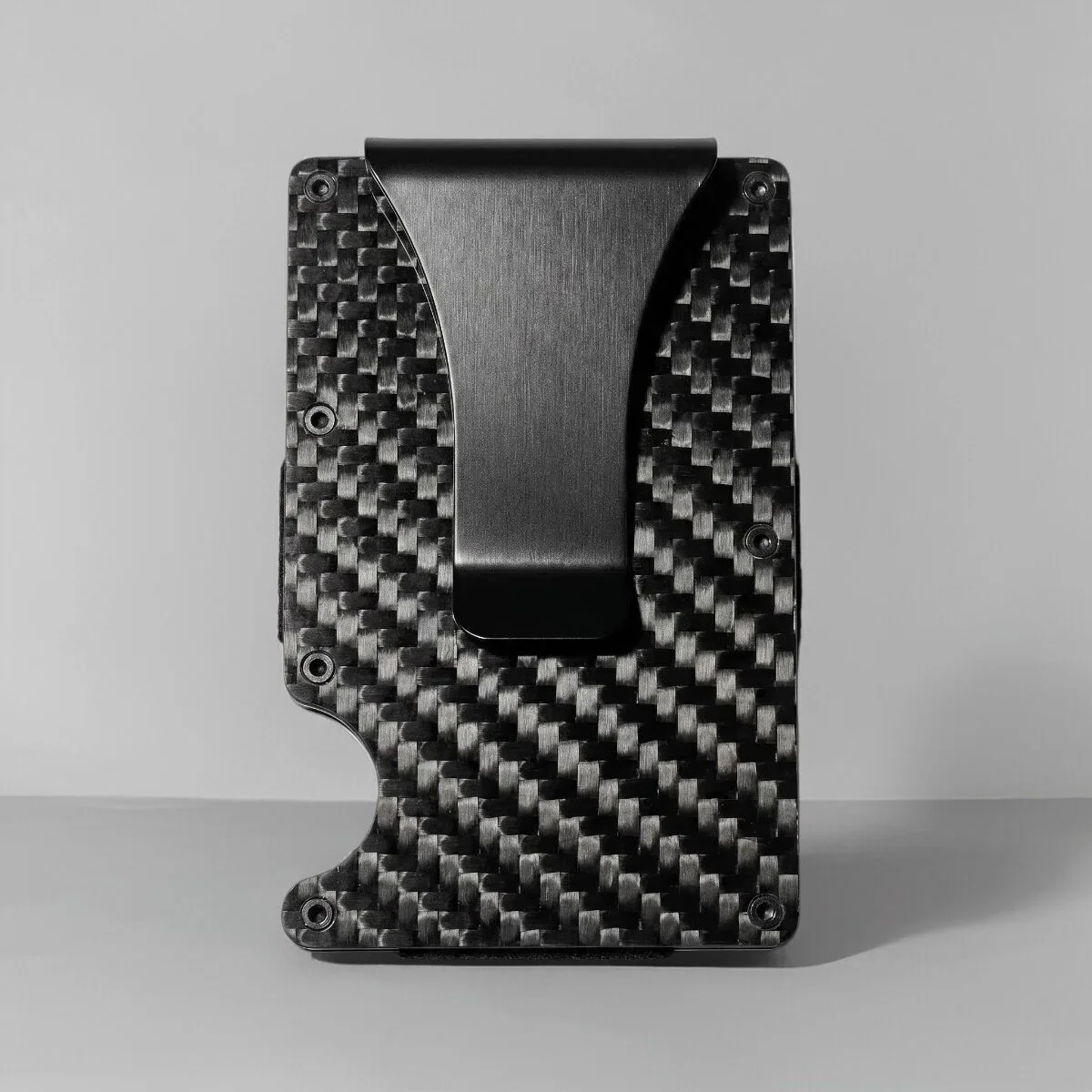 Carbon Fiber Aluminum RFID Shield Wallet Card Clip
