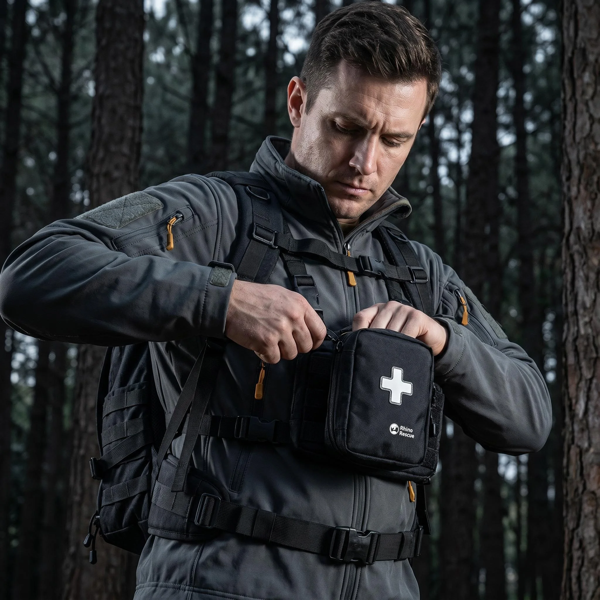 Multi-Compartment Minimal Outdoor Emergency First Aid Pouch - Image 5