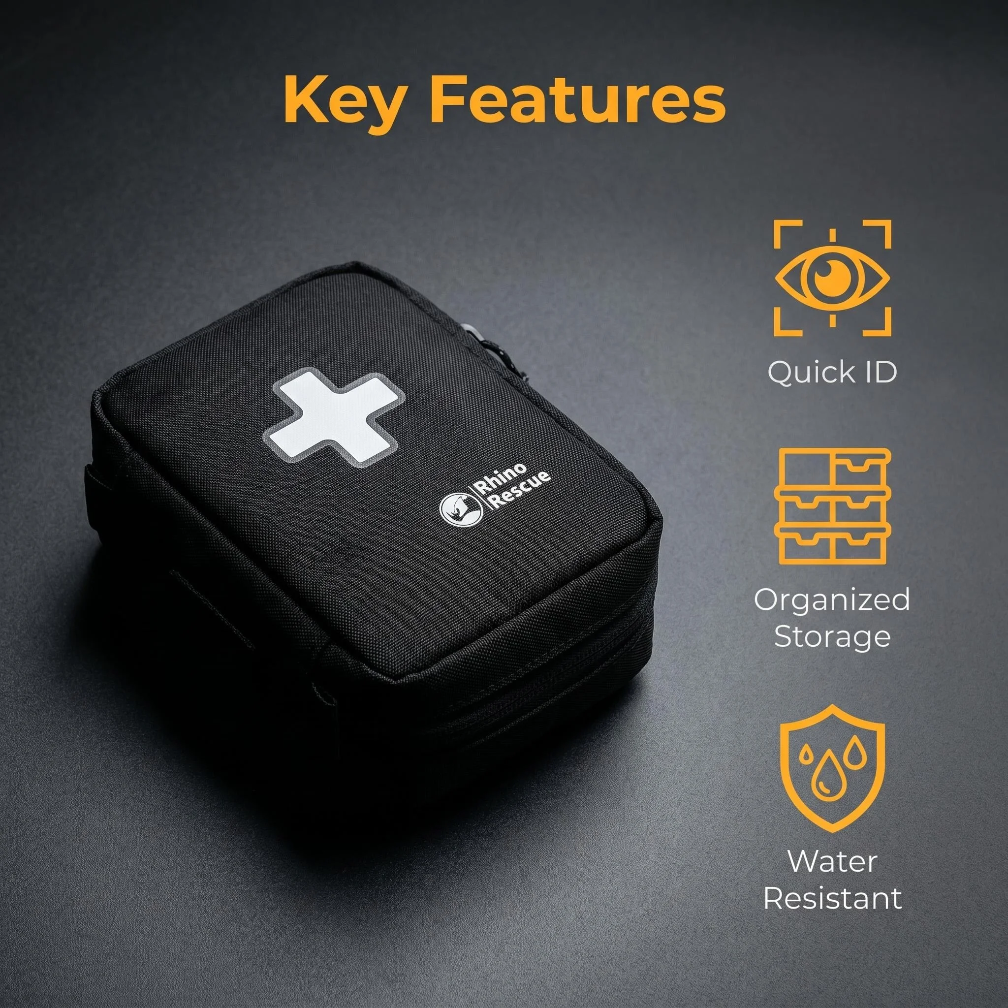 Multi-Compartment Minimal Outdoor Emergency First Aid Pouch - Image 3