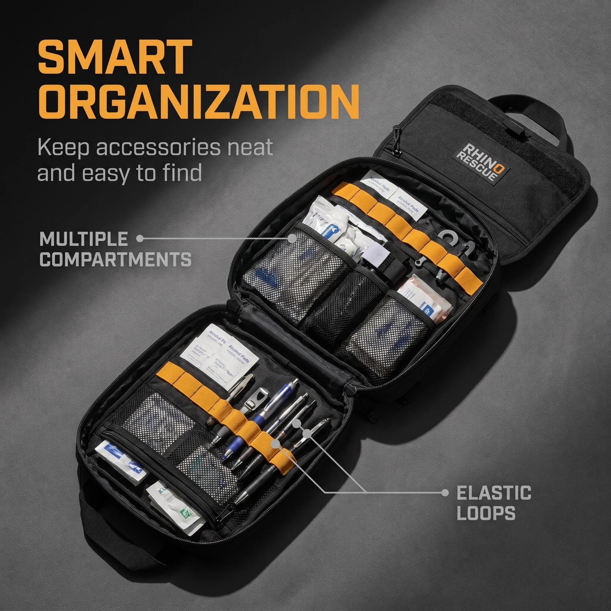 Multi-Compartment Minimal Outdoor Emergency First Aid Pouch - Image 6