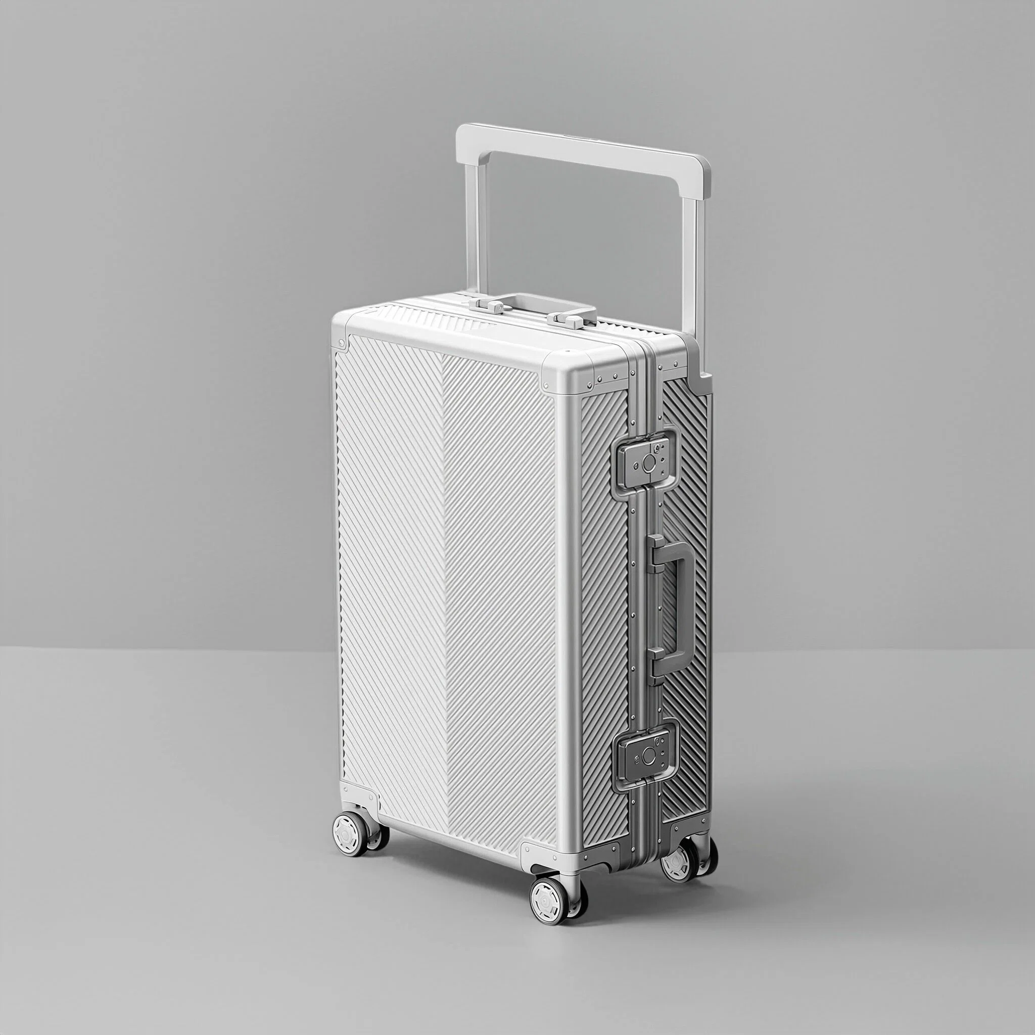 Aluminum Magnesium Alloy Wide Handle Travel Luggage