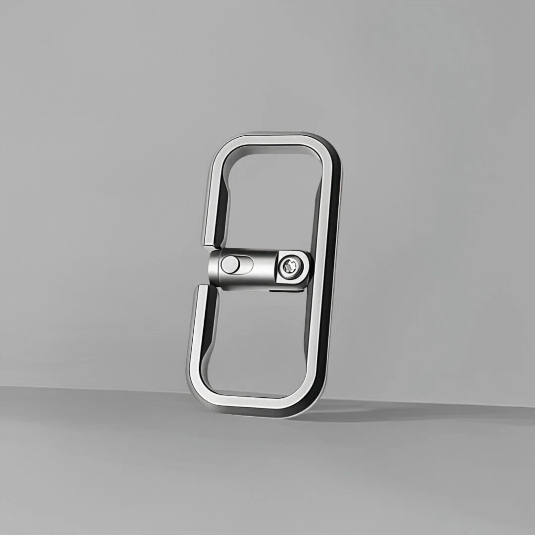 Titanium Push-Lock Key Carabiner
